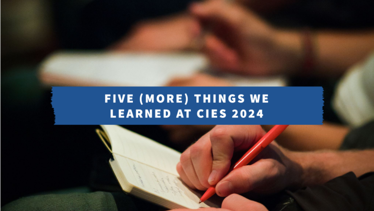 Five (more) things we learned at CIES 2024